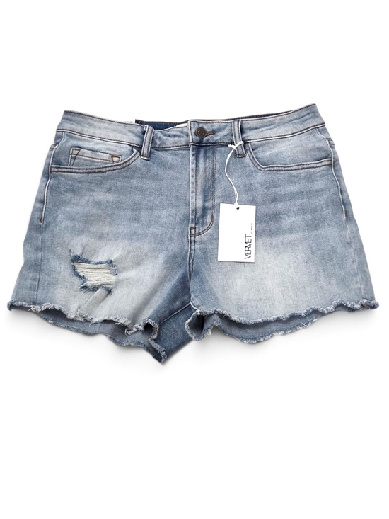 VERVET BY FLYING MONKEY Pants - NWT VERVET Los Angeles "Rebecca" High-Rise Distressed Denim Shorts - Size L